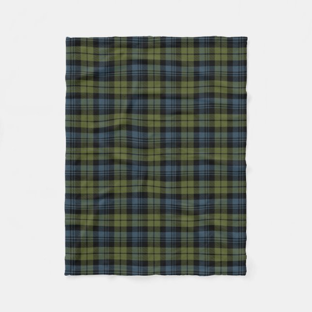 Clan Campbell Tartan Fleece Blanket (Front)