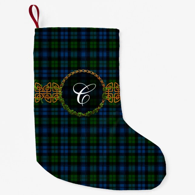 Clan Campbell Tartan Small Christmas Stocking (Front)