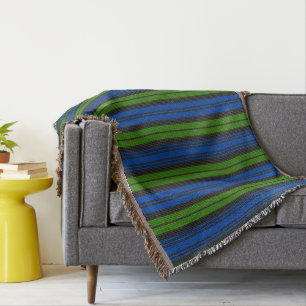 Clan Campbell Tartan Weft Throw Blanket
