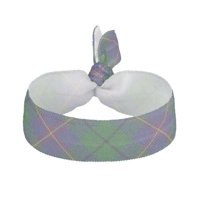 Clan Carmichael Scottish Accents Tartan Ribbon Hair Tie (Front)