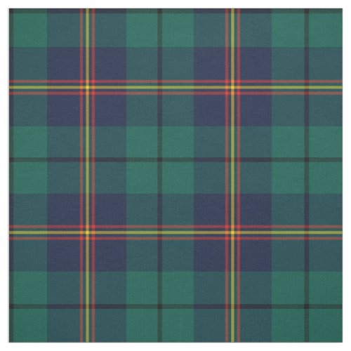 Clan Carmichael Tartan Green Plaid Fabric