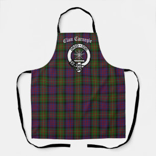 Clan Carnegie Crest Badge and Tartan Apron