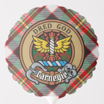 Clan Carnegie Crest over Dress Tartan Balloon