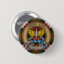 Clan Carnegie Crest over Dress Tartan Button