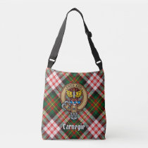 Clan Carnegie Crest over Dress Tartan Crossbody Bag