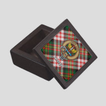 Clan Carnegie Crest over Dress Tartan Gift Box