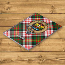 Clan Carnegie Crest over Dress Tartan Notebook