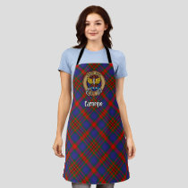 Clan Carnegie Crest over Tartan Apron