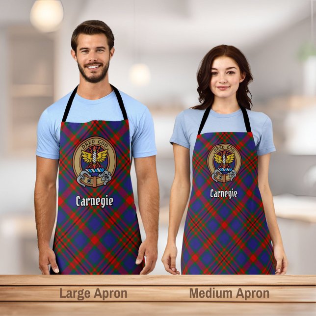 Clan Carnegie Crest over Tartan Apron (Creator Uploaded)