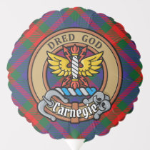 Clan Carnegie Crest over Tartan Balloon