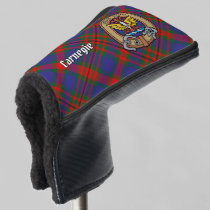 Clan Carnegie Crest over Tartan Golf Head Cover