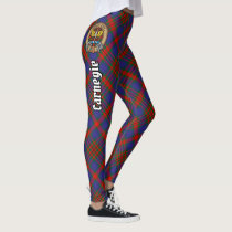 Clan Carnegie Crest over Tartan Leggings