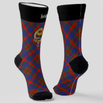 Clan Carnegie Crest over Tartan Socks