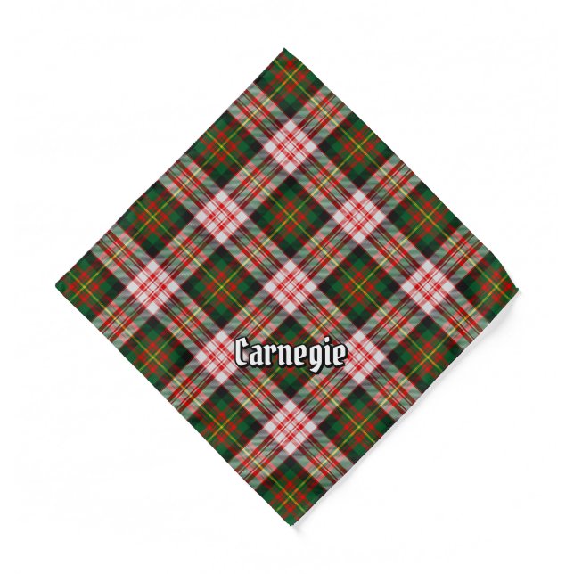 Clan Carnegie Dress Tartan Bandana (Front)