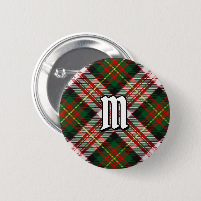 Clan Carnegie Dress Tartan Button (Front & Back)