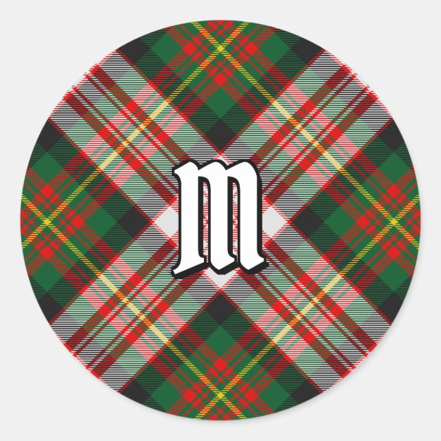 Clan Carnegie Dress Tartan Classic Round Sticker (Front)