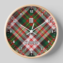 Clan Carnegie Dress Tartan Clock