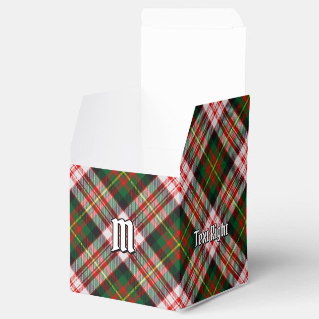 Clan Carnegie Dress Tartan Favor Boxes (Opened)