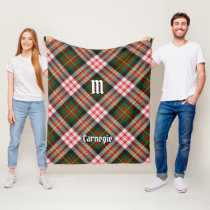 Clan Carnegie Dress Tartan Fleece Blanket