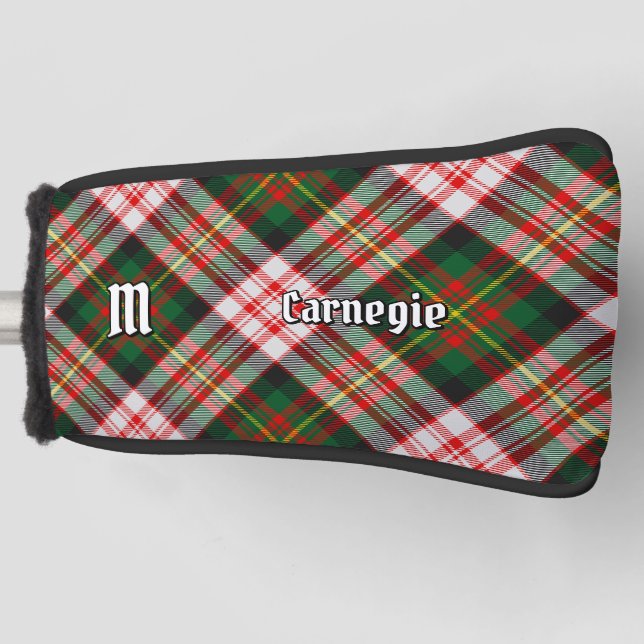 Clan Carnegie Dress Tartan Golf Head Cover (Front)