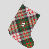 Clan Carnegie Dress Tartan Large Christmas Stocking