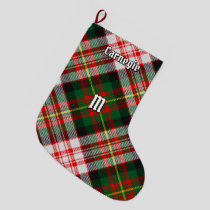 Clan Carnegie Dress Tartan Large Christmas Stocking
