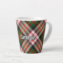 Clan Carnegie Dress Tartan Latte Mug