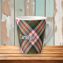 Clan Carnegie Dress Tartan Latte Mug