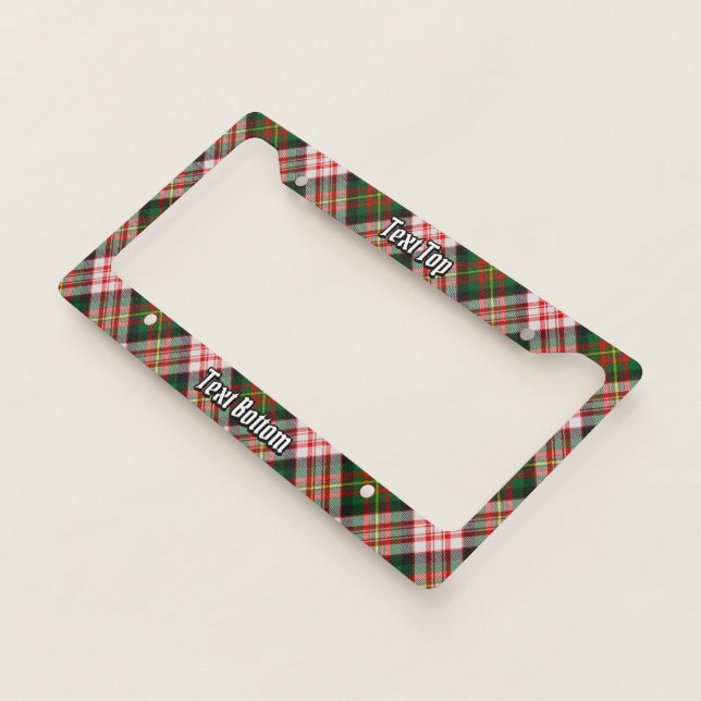 Clan Carnegie Dress Tartan License Plate Frame (3/4)