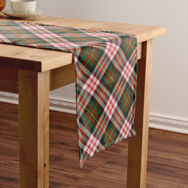 Clan Carnegie Dress Tartan Long Table Runner (In Situ)