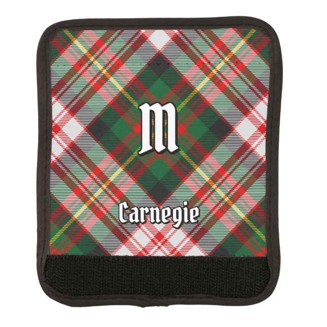 Clan Carnegie Dress Tartan Luggage Handle Wrap (Front)
