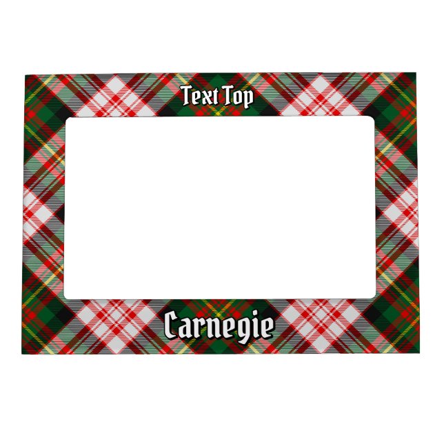 Clan Carnegie Dress Tartan Magnetic Frame (Front)