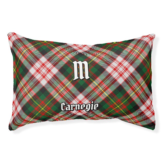 Clan Carnegie Dress Tartan Pet Bed (Front)