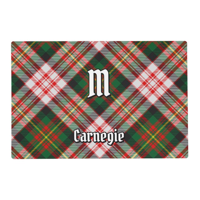 Clan Carnegie Dress Tartan Placemat (Front)