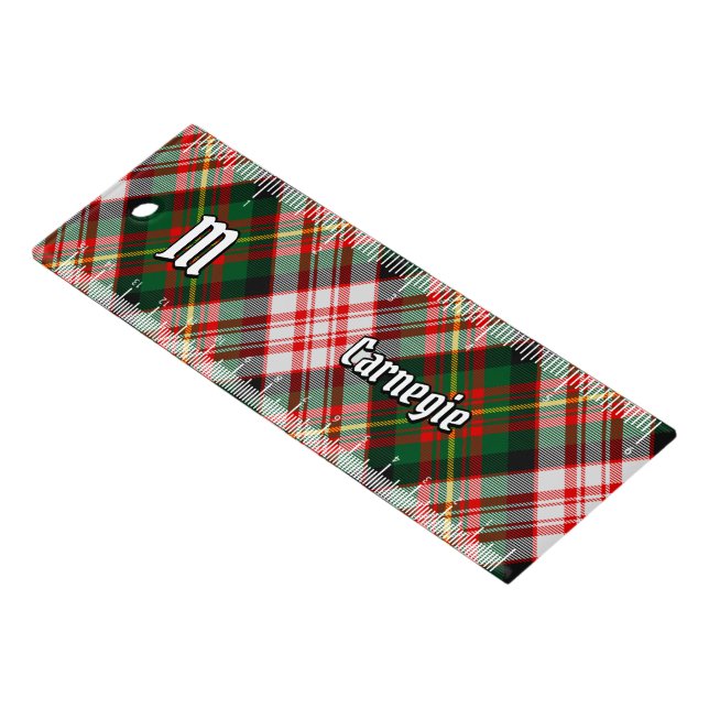 Clan Carnegie Dress Tartan Ruler (Angled)