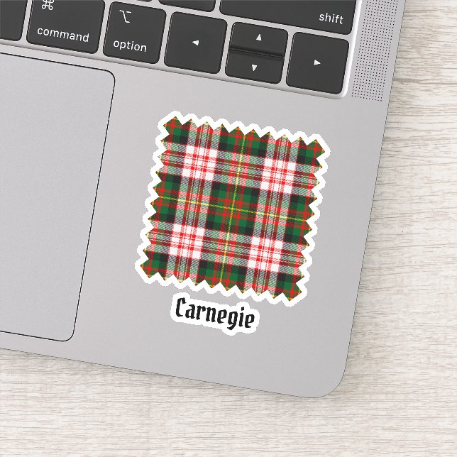 Clan Carnegie Dress Tartan Sticker (Detail)