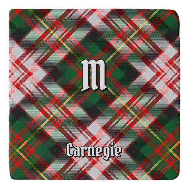 Clan Carnegie Dress Tartan Trivet (Front)
