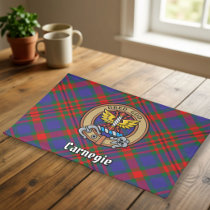 Clan Carnegie over Tartan Cloth Placemat