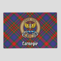 Clan Carnegie over Tartan Placemat