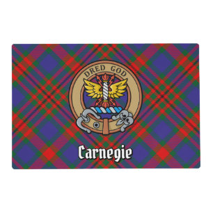 Clan Carnegie over Tartan Placemat