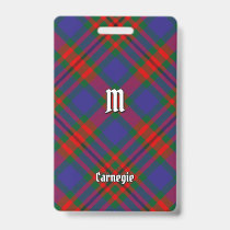 Clan Carnegie Tartan Badge