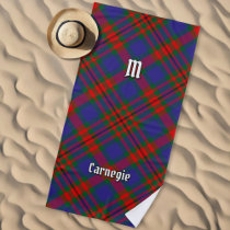 Clan Carnegie Tartan Beach Towel