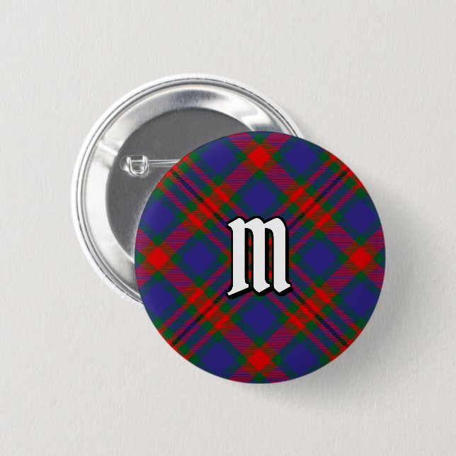 Clan Carnegie Tartan Button (Front & Back)