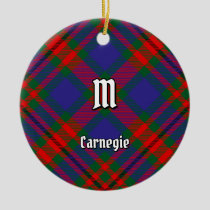 Clan Carnegie Tartan Ceramic Ornament