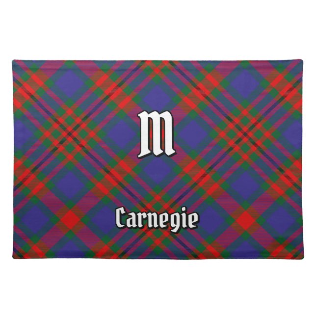 Clan Carnegie Tartan Cloth Placemat (Front)