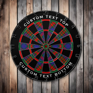 Clan Carnegie Tartan Dart Board