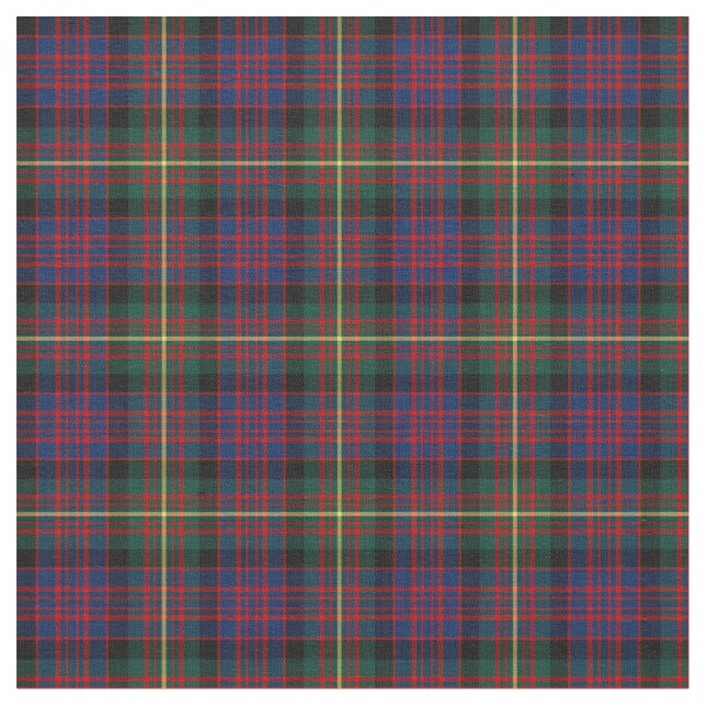 Clan Carnegie Tartan Fabric (Close Up)