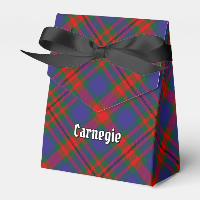 Clan Carnegie Tartan Favor Boxes (Front Side)