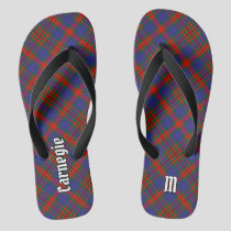 Clan Carnegie Tartan Flip Flops