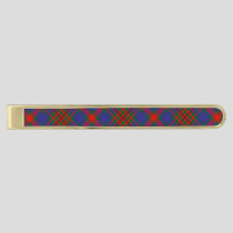 Clan Carnegie Tartan Gold Finish Tie Bar